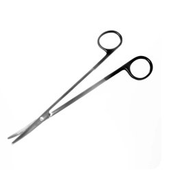 Dissecting Scissors Sklarhone™ Metzenbaum 7 Inch Length OR / Surgical Grade German Stainless Steel NonSterile Finger Ring Handle Curved on Flat Blunt Tip / Blunt Tip EACH MK-375612