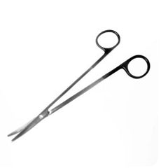 Dissecting Scissors Sklarhone™ Metzenbaum 7 Inch Length OR / Surgical Grade German Stainless Steel NonSterile Finger Ring Handle Curved on Flat Blunt Tip / Blunt Tip EACH MK-375612