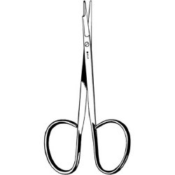 Undermining Scissors Sklar® Kaye 4-1/2 Inch Length OR / Surgical Grade German Stainless Steel NonSterile Finger Ring Handle Straight Blunt Tip / Blunt Tip EACH MK-375923
