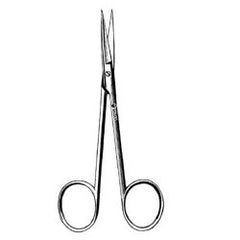 Iris Scissors Sklar® 3-1/2 Inch Length OR / Surgical Grade German Stainless Steel NonSterile Finger Ring Handle Straight Blunt Tip / Blunt Tip EACH MK-375924
