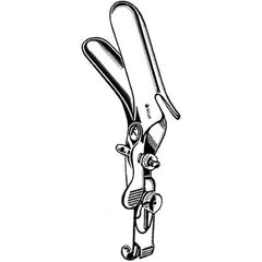 Vaginal Speculum Sklar® Graves NonSterile OR Grade Stainless Steel Medium Right Side Open Angled Up 45° Reusable Without Light Source Capability Each MK-376014