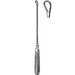 Uterine Curette Sklar® Thomas 11 Inch Length Fluted Handle Size 4 Tip Blunt Curved Fenestrated Tip Each MK-376059