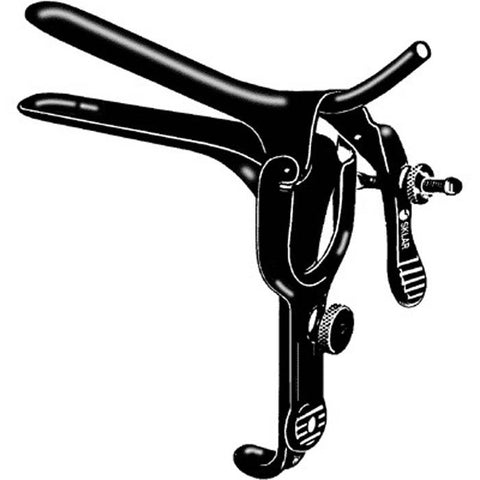 Laser Surgery Vaginal Speculum Sklar Black™ Pederson NonSterile OR Grade Coated Stainless Steel Medium With PSE Tube Reusable Without Light Source Capability Each MK-376112