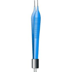 Bipolar Forceps Sklar Blue™ Electrosurgical Adson 4-3/4 Inch Length OR / Surgical Grade Coated Stainless Steel NonSterile NonLocking Thumb Handle Straight 1 mm Wide Tips EACH MK-376175