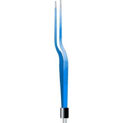 Bipolar Forceps Sklar® Malis 7 Inch Length OR / Surgical Grade Coated Stainless Steel NonSterile NonLocking Thumb Handle Straight 1 mm Wide Tips EACH MK-376183