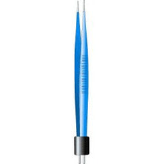 Bipolar Forceps Sklar® Semken 5 Inch Length OR / Surgical Grade Coated Stainless Steel NonSterile NonLocking Thumb Handle Straight 0.5 mm Wide Tips EACH MK-376186