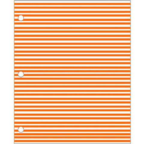 Instrument Identification Tape Sheet 8-1/2 X 11 Inch, Orange With White Stripes EACH MK-376196