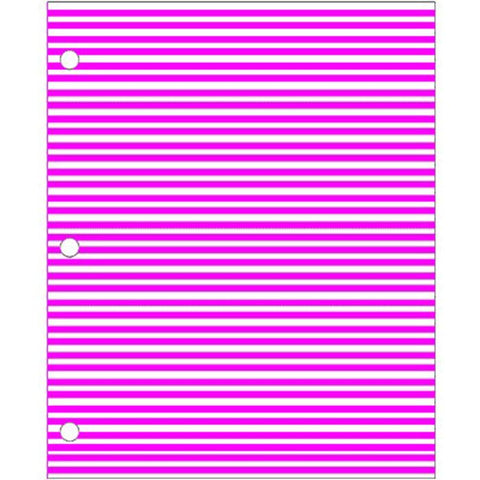 Instrument Identification Tape Sheet 8-1/2 X 11 Inch, Pink With White Stripes EACH MK-376199