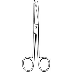 Bandage Scissors Merit™ Knowles 5-1/2 Inch Length Floor / Office Grade Pakistani Stainless Steel NonSterile Finger Ring Handle Straight Sharp Tip / Blunt Tip EACH MK-376261