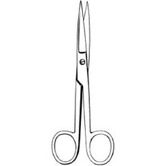 Operating Scissors Merit™ 5-1/2 Inch Length Floor / Office Grade Pakistani Stainless Steel NonSterile Finger Ring Handle Straight Sharp Tip / Sharp Tip EACH MK-376265