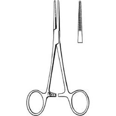 Hemostatic Forceps Econo™ Kelly-Rankin 6-1/2 Inch Length Floor / Office Grade Pakistani Stainless Steel NonSterile Locking Finger Ring Handle Straight Serrated Tips BOX OF 12 MK-376440