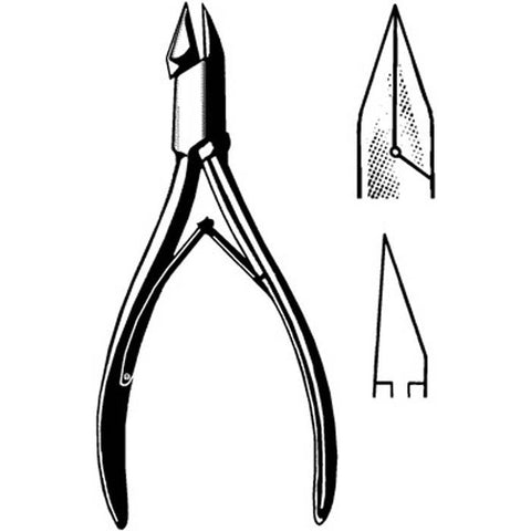 Nail Nipper Econo™ Concave Jaw 4-1/2 Inch Length Pakistan Stainless Steel Box of 12 MK-376448