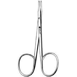 Tenotomy Scissors Sklar® Stevens 4 Inch Length OR / Surgical Grade German Stainless Steel NonSterile Finger Ring Handle Straight Sharp Tip / Sharp Tip EACH MK-376503