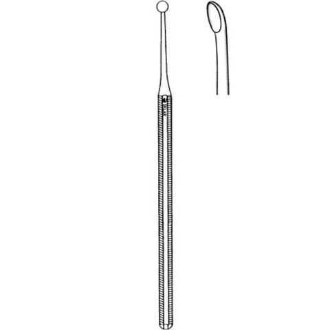 Dermal Curette Sklar® Verucca 5 Inch Length Solid Octagonal Handle 4 mm Tip Curved Left Blunt Round Cup Tip Each MK-376608