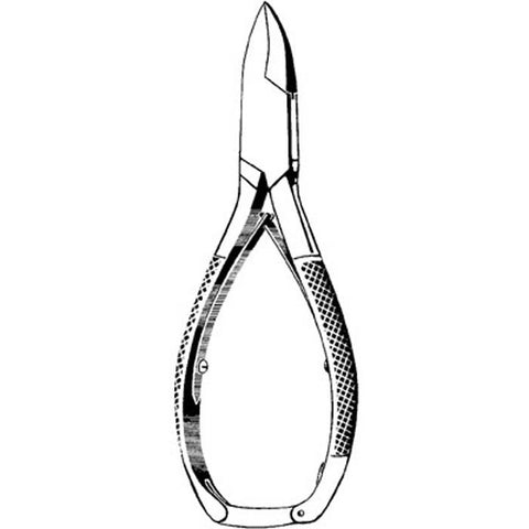 Nail Nipper Concave Jaw 5-1/2 Inch Length Stainless Steel Each MK-376697