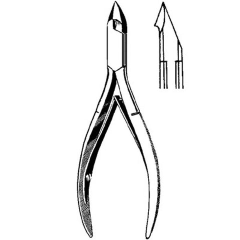 Tissue Nipper Merit™ Smooth Sharp Convex Jaw 4-1/2 Inch Length Stainless Steel Each MK-376700