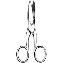 Toenail Scissors Merit™ Straight Jaws 4-1/2 Inch Length Stainless Steel Each MK-376704