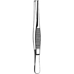 Tissue Forceps Econo™ 5-1/2 Inch Length Floor / Office Grade Pakistani Stainless Steel NonSterile NonLocking Thumb Handle Straight 1 X 2 Teeth BOX OF 12 MK-376927