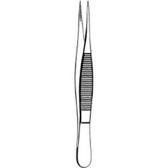 Splinter Forceps Econo™ 3-1/2 Inch Length Floor / Office Grade Pakistani Stainless Steel NonSterile NonLocking Thumb Handle Straight Pointed Serrated Tips BOX OF 12 MK-376934