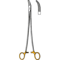 Needle Holder Sklar® TC Heaney 8-1/4 Inch Length Curved Serrated Tips Finger Ring Handle Each MK-376966
