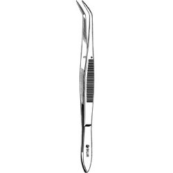 Dental Forceps Merit™ Perry No. 312 Floor / Office Grade Pakistani Stainless Steel NonSterile NonLocking Thumb Handle Angled Serrated Tips EACH MK-377037