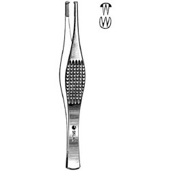 Tissue Forceps Sklar® Ferris-Smith 7 Inch Length OR / Surgical Grade German Stainless Steel NonSterile NonLocking Thumb Handle Straight Cross Serrated Tips with 2 X 3 Teeth EACH MK-377145