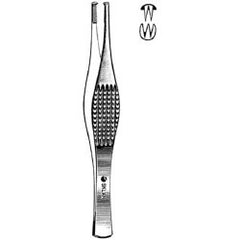 Tissue Forceps Sklar® Ferris-Smith 7 Inch Length OR / Surgical Grade German Stainless Steel NonSterile NonLocking Thumb Handle Straight Cross Serrated Tips with 2 X 3 Teeth EACH MK-377145