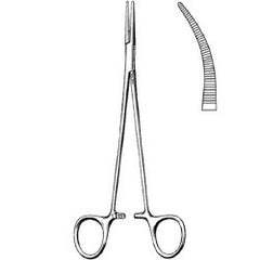 Mosquito Forceps Sklar® 7 Inch Length OR / Surgical Grade German Stainless Steel NonSterile Locking Finger Ring Handle Curved Delicate, Serrated Tips EACH MK-377208