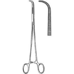 Hemostatic Forceps Sklar® Gemini 11 Inch Length OR / Surgical Grade German Stainless Steel NonSterile Locking Finger Ring Handle Full Curved Delicate, Blunt Serrated Tips EACH MK-377231