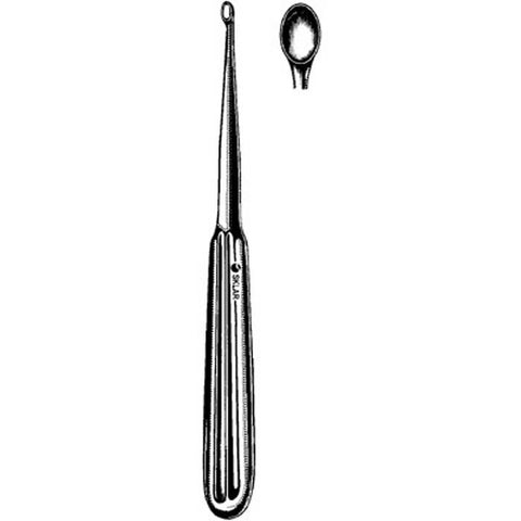 Dermal Curette Sklar® 6-1/4 Inch Length Single-ended Handle Size 3 Tip Straight Oval Tip Each MK-377611
