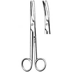 Dissecting Scissors Sklar® Mayo 5-1/2 Inch Length OR / Surgical Grade German Stainless Steel NonSterile Finger Ring Handle Curved Blunt Tip / Blunt Tip EACH MK-377846