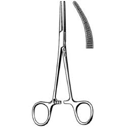 Hemostatic Forceps Sklarlite XD™ Crile 5-1/2 Inch Length OR / Surgical Grade German Stainless Steel NonSterile Locking Finger Ring Handle Curved Extra Delicate, Serrated Tips EACH MK-377981
