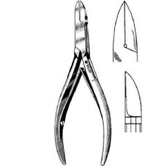 Cutting Forceps Sklarlite™ Extra Light Littauer 5 Inch Length OR / Surgical Grade German Stainless Steel NonSterile NonLocking Plier Handle Straight Extra Light, Curved Back Blades EACH MK-378010