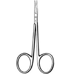 Mini Iris Scissors Sklar® Bonn 3-1/2 Inch Length OR / Surgical Grade German Stainless Steel NonSterile Finger Ring Handle Straight Sharp Tip / Sharp Tip EACH MK-378259