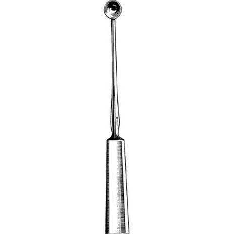Chalazion Curette Sklar® Meyhoefer 5 Inch Length Solid Flat Handle Size 0 Tip Straight Round Cup Tip Each MK-378303