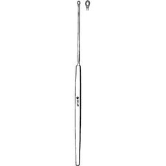 Ear Curette Sklar® Shapleigh 5 Inch Length Flat Handle Size 1 Tip Straight Serrated Fenestrated Tip Each MK-378448