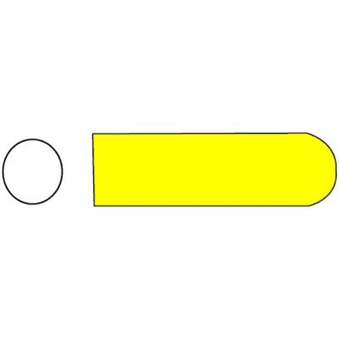 Instrument Tip Protector SklarTip™ 3/16 X 1 Inch, 6 mm, Yellow, Non-Vented BOX OF 100 MK-378780