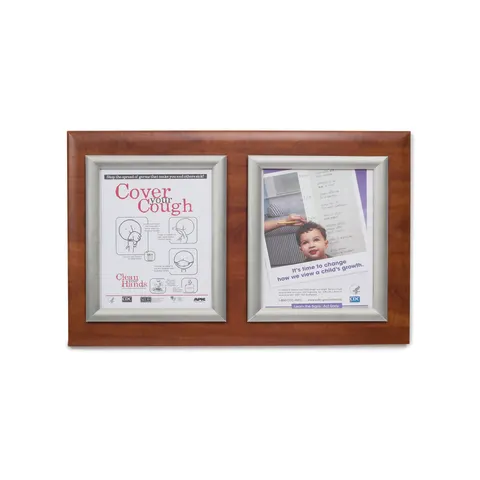 Marketlab Message Board Panel • Silver Frame, Double • 23.625"W x 16"H 1 / each