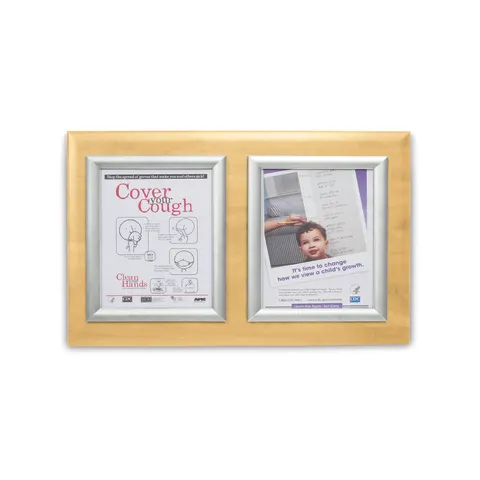 Marketlab Message Board Panel • Silver Frame, Double • 23.625"W x 16"H 1 / each