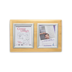 Marketlab Message Board Panel • Silver Frame, Double • 23.625"W x 16"H 1 / each