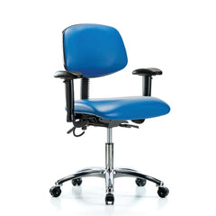 market leb Desk-Height Vinyl ESD Armchair 27"W x 18"D x 40"H • Chrome Base, each ML41989