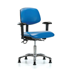 market leb Desk-Height Vinyl ESD Armchair 27"W x 18"D x 40"H • Chrome Base, each ML41989
