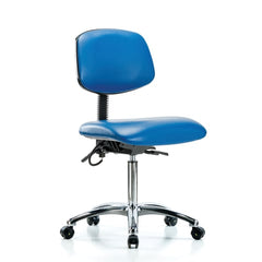 market leb Mid-Height Vinyl ESD Armchair 24"W x 18"D x 45.5"H • Chrome Base, each ML42002