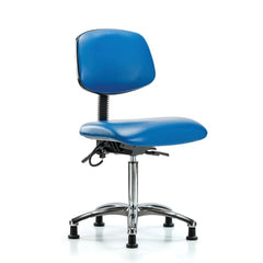 market leb Mid-Height Vinyl ESD Armchair 24"W x 18"D x 45.5"H • Chrome Base, each ML42002