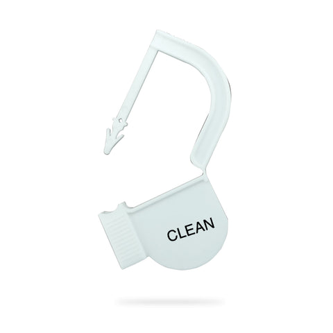 marketlab EasyTwist Padlock Security Tags with Pre-Printed Tabs  "Clean" Padlock • White  100 / pk