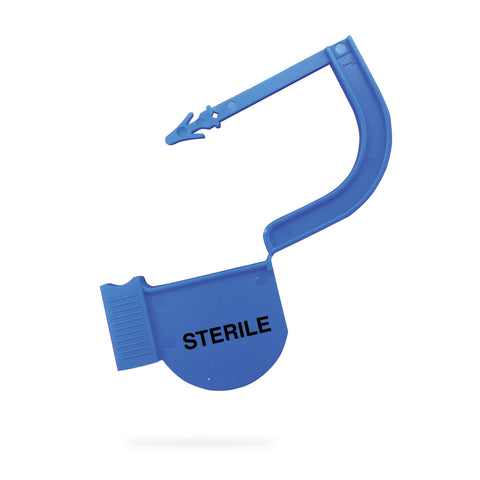 marketlab EasyTwist Padlock Security Tags with Pre-Printed Tabs "Sterile" Padlock • Blue 100 / pk