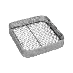 marketlab Side Perforated Basket with Wire Base • Drop Handles, 9.4"W x 9.8"L x 2"H  1 / each