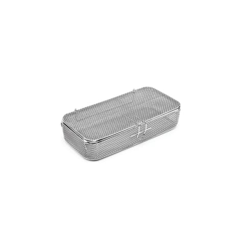 marketlab Wire Instrument Basket with Hinged Lid  8.9"W x 4.3"L x 2"H 1 / each