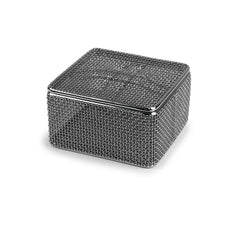 marketlab Micro Fine Mesh Basket with Twist-Off Lid, 3.5"W x 3.5"L x 2"H 1 / each