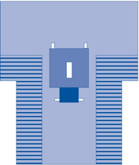 Abdominal Drape Proxima™ Laparotomy T-Drape 78 W X 102 W X 121 L Inch Sterile , LAP T (12/CS) MK-435367